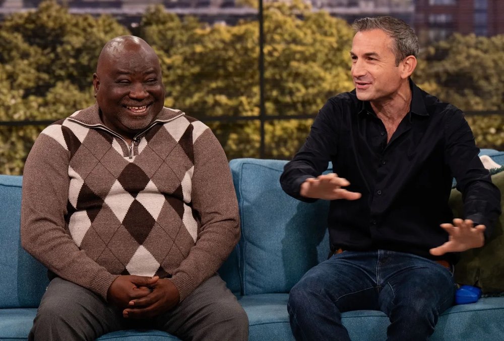 Guy Goma and Elliott Gotkine on ITV This Morning